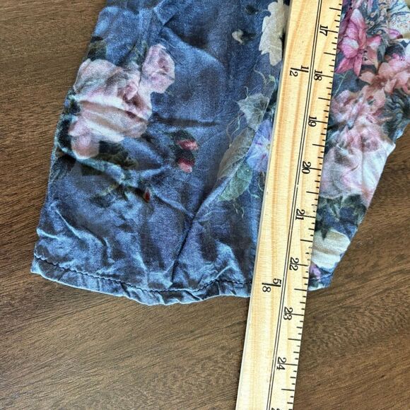 Feathers by Tolani Floral Gray Dress Handkerchief Sz Small Unlined Boho Whimsy - Picture 9 of 9